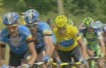 Kim Kirchen en jaune pendant la 7ème étape du Tour de France 2008